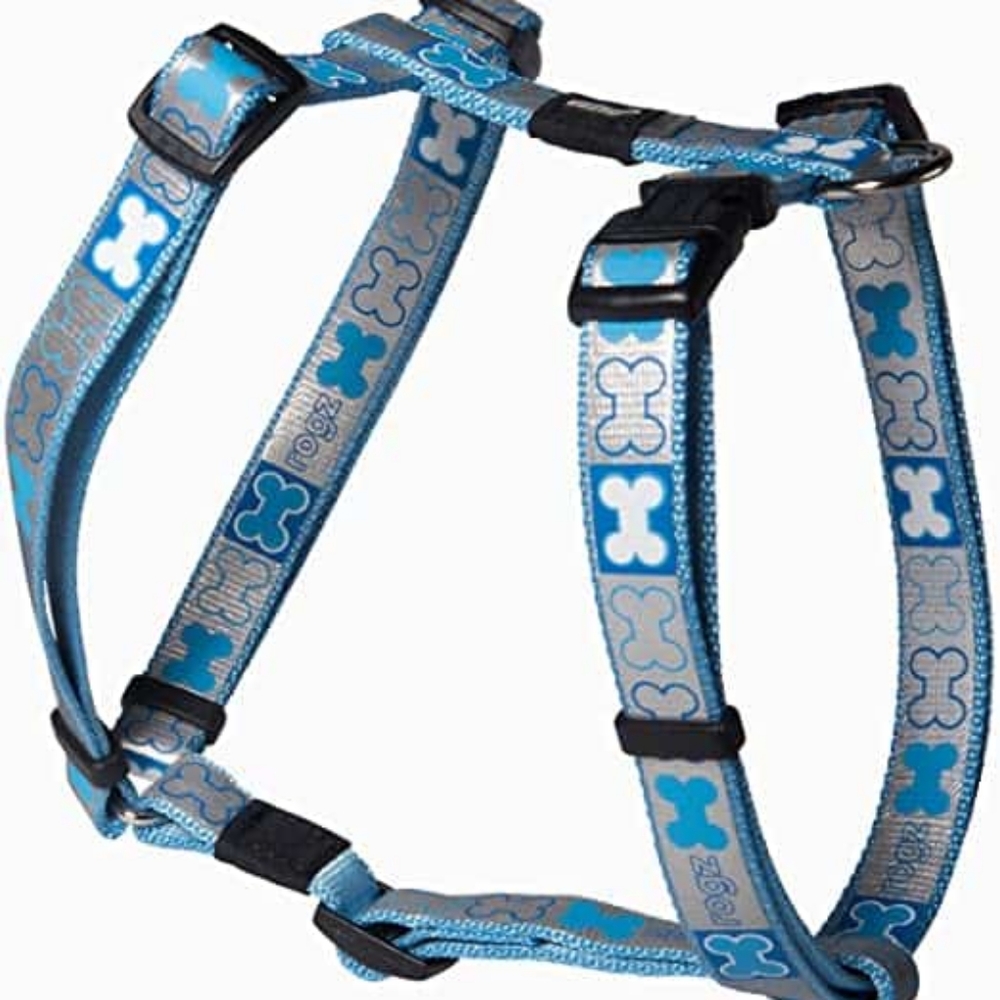 Dog Harness by Rogz Pups reflective blue adjustable Size XS NWT